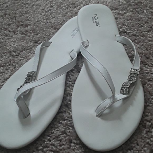 David's Bridal Shoes - Used BRIDE David's Bridal sandals.